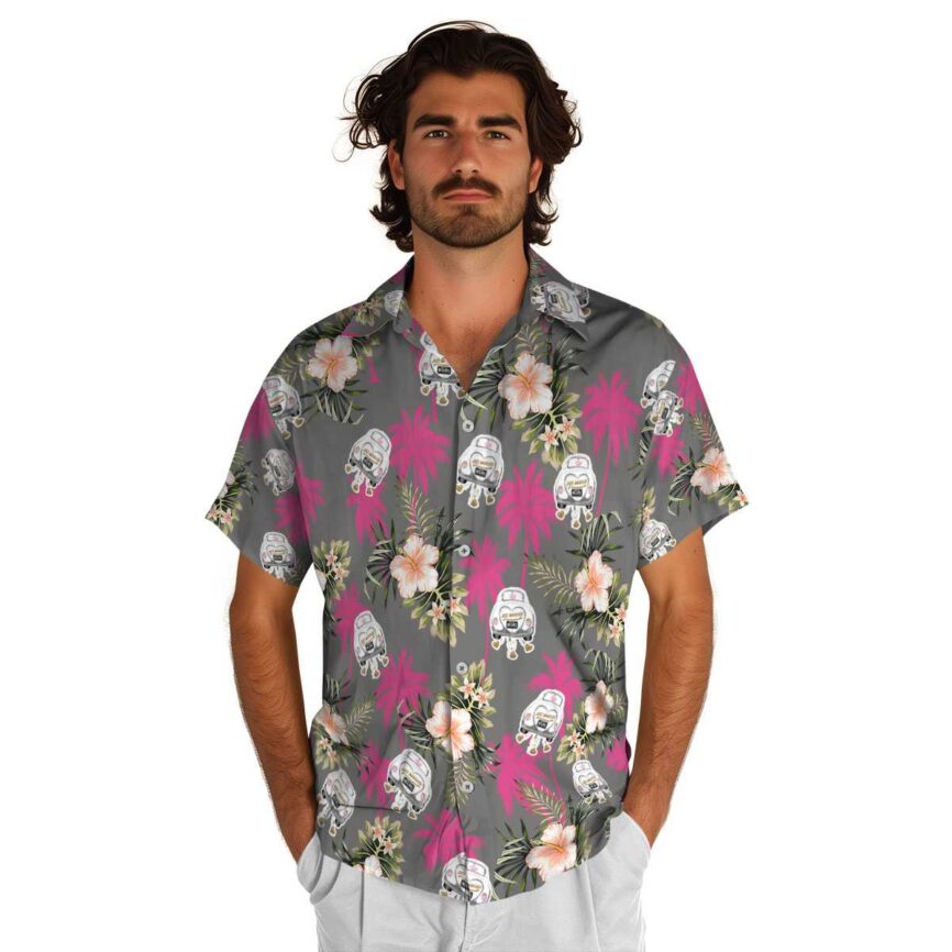 Wedding Hibiscus Palm Hawaiian Shirt New Arrival