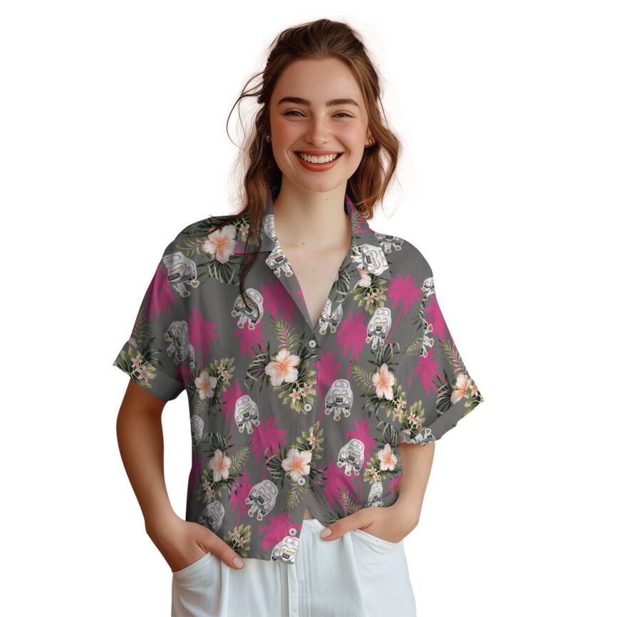 Wedding Hibiscus Palm Hawaiian Shirt Top rated