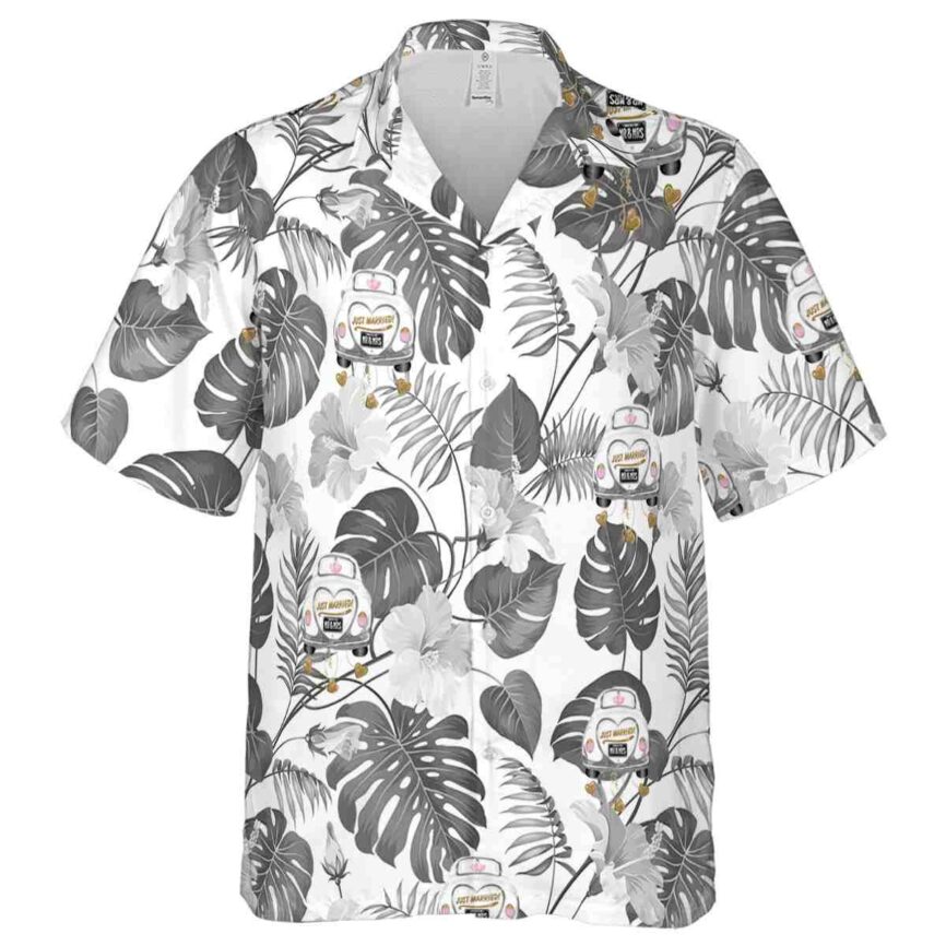 Wedding Leaf Pattern Hawaiian Shirt Fashion forward