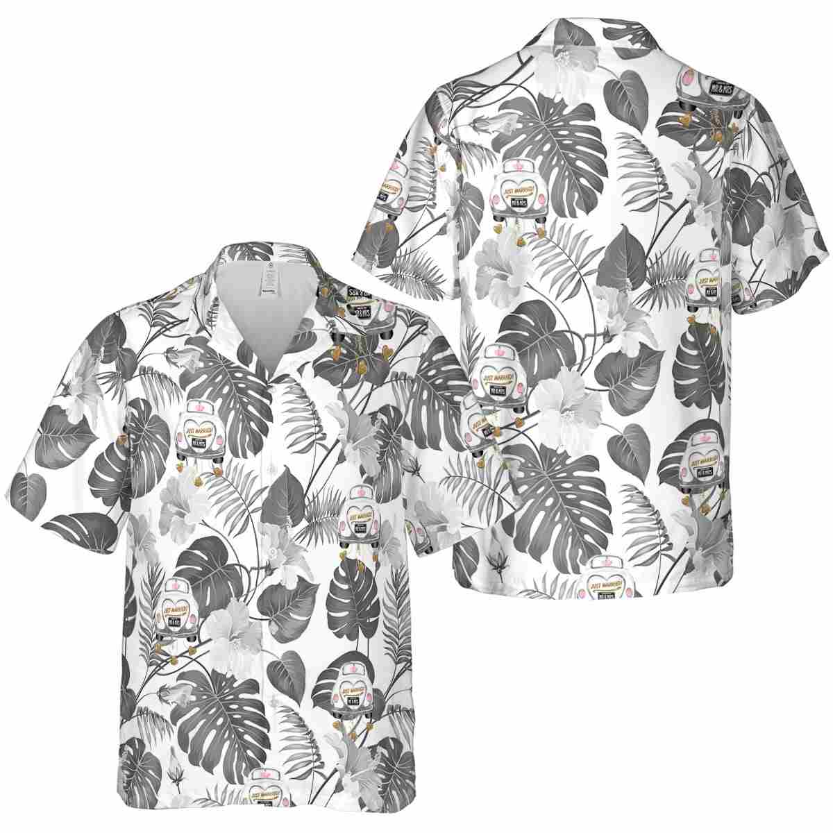 Wedding Leaf Pattern Hawaiian Shirt Premium grade Wedding Leaf Pattern Hawaiian Shirt Premium grade