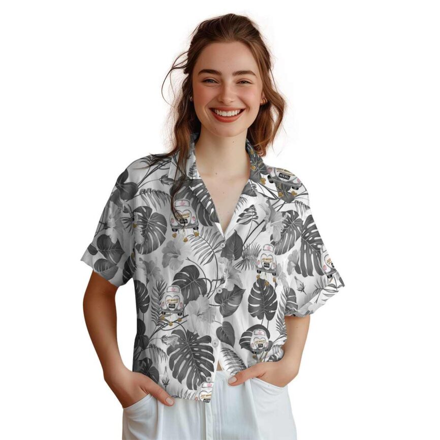 Wedding Leaf Pattern Hawaiian Shirt Top rated
