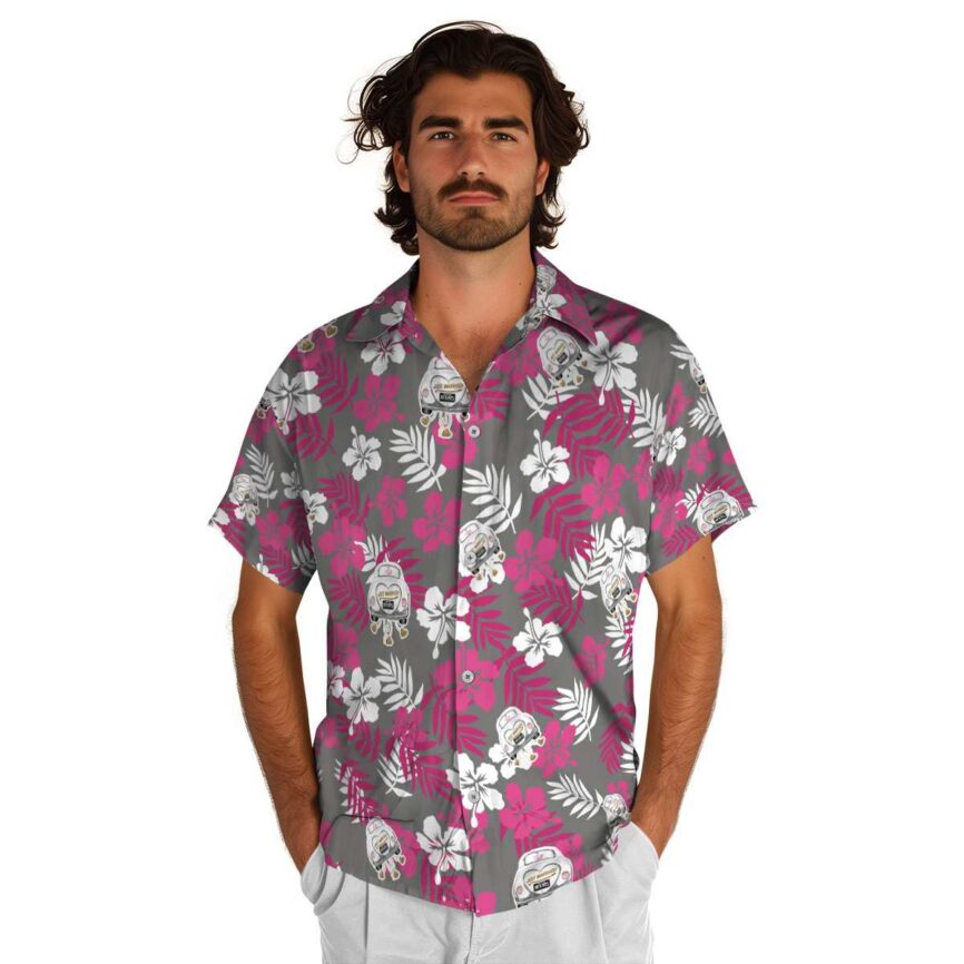 Wedding Leafy Hibiscus Hawaiian Shirt New Arrival