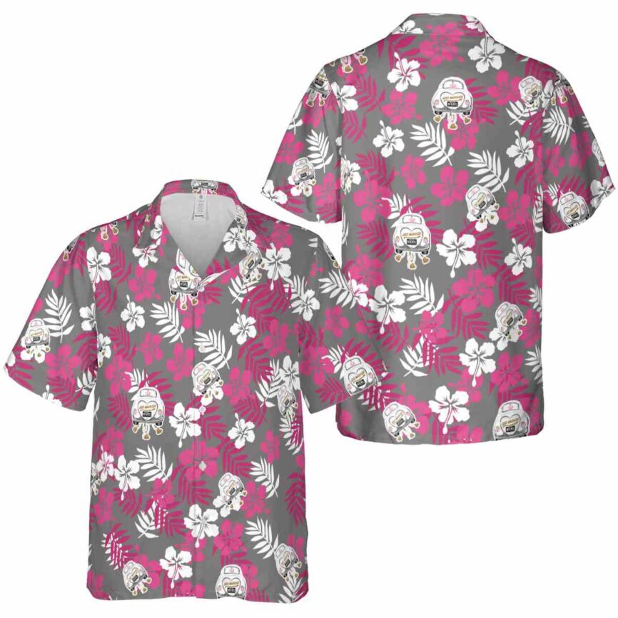 Wedding Leafy Hibiscus Hawaiian Shirt Premium grade