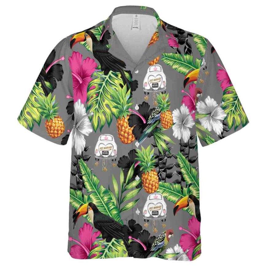 Wedding Leafy Toucan Hawaiian Shirt Fashion forward