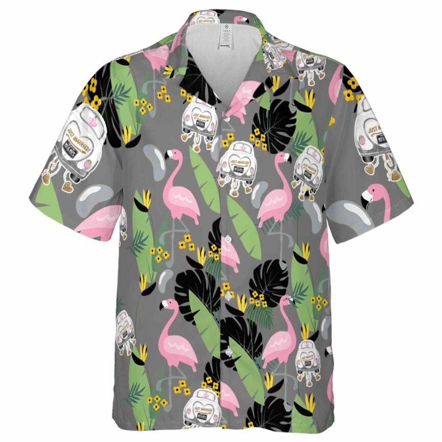 Wedding Pink Flamingo Hawaiian Shirt Fashion forward