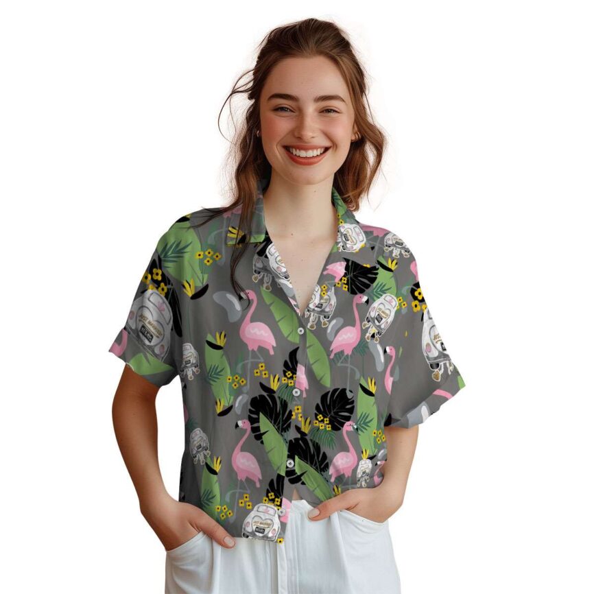 Wedding Pink Flamingo Hawaiian Shirt Top rated