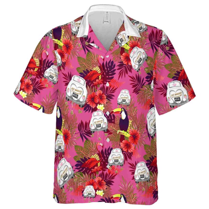 Wedding Tropical Bird Hawaiian Shirt Fashion forward