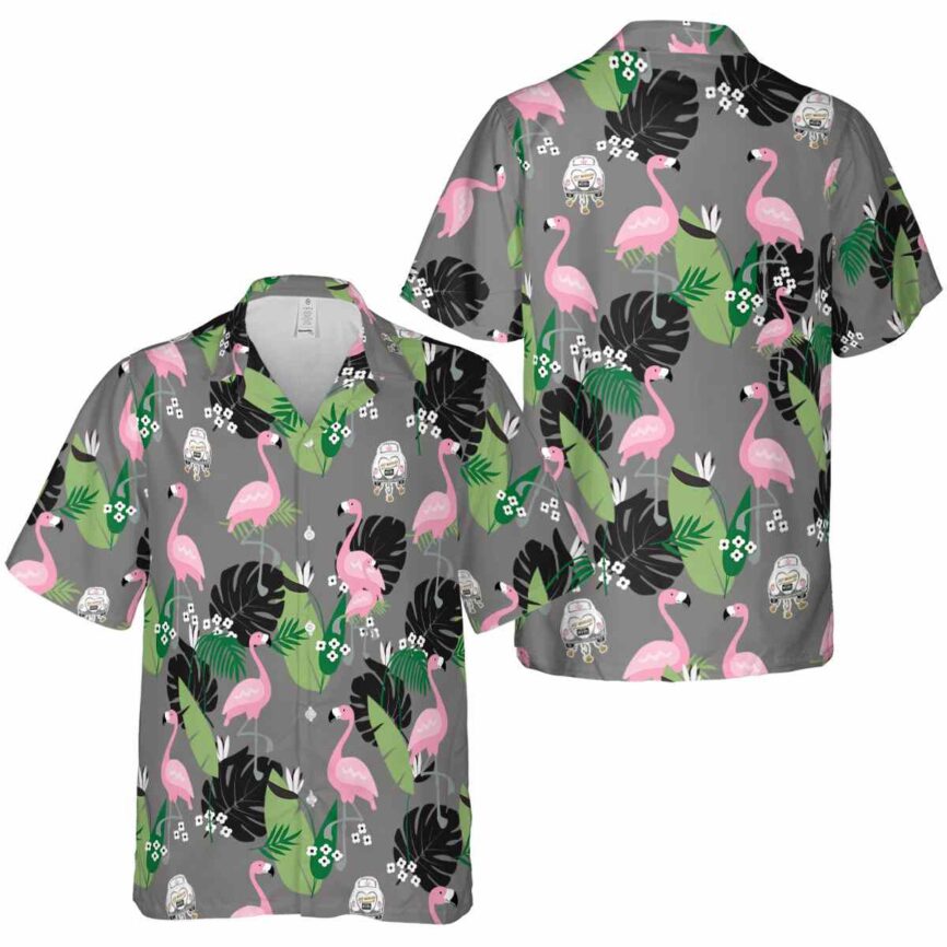 Wedding Tropical Flamingo Hawaiian Shirt Premium grade