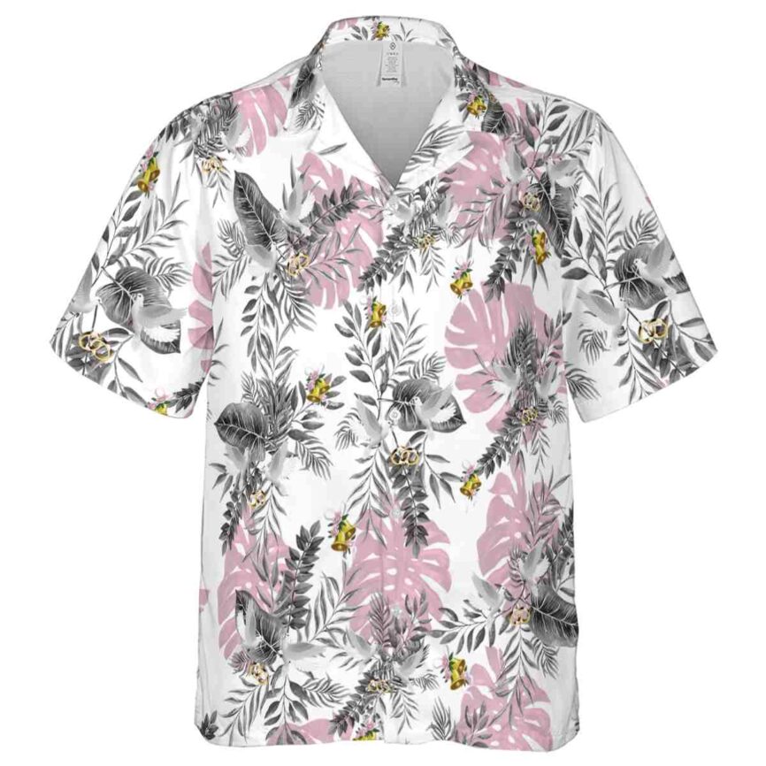 Wedding Tropical Fronds Hawaiian Shirt Fashion forward