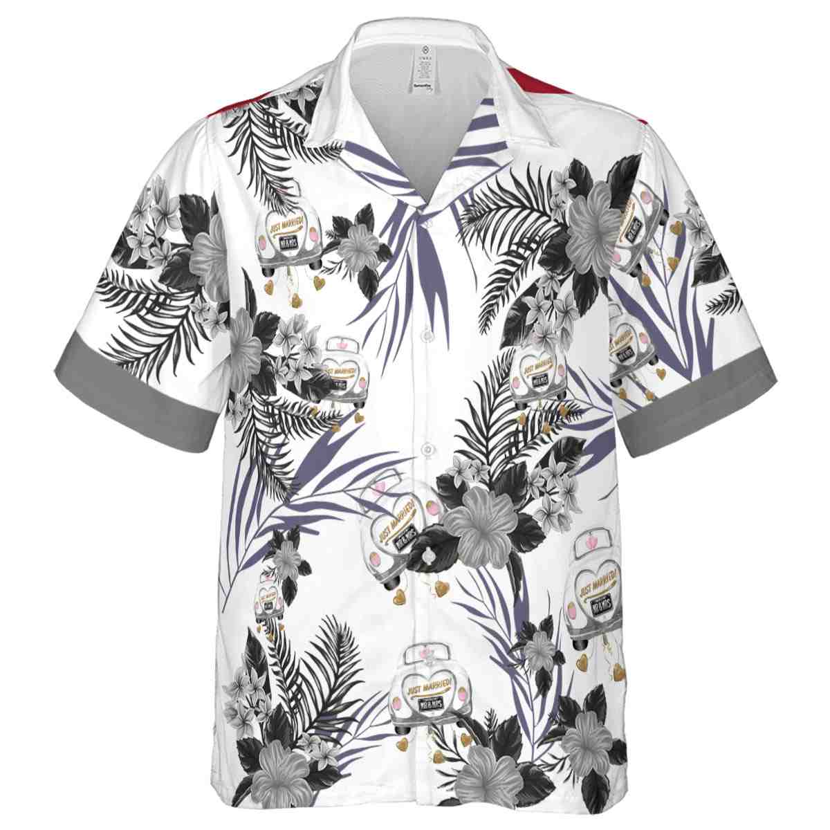 Wedding US Flag Floral Hawaiian Shirt Fashion forward Wedding US Flag Floral Hawaiian Shirt Fashion forward